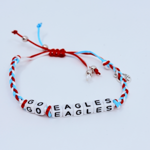 Braided Bracelet "GO EAGLES"