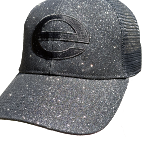 2025 GLITTER Black on Black Trucker Cap