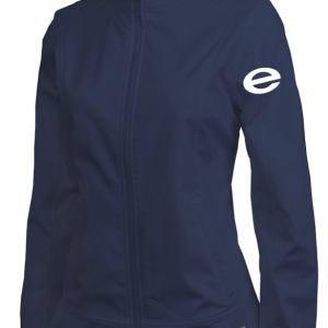 Women's Axis Softshell Jacket in Navy, White, Black (Student Approved) CR  5317