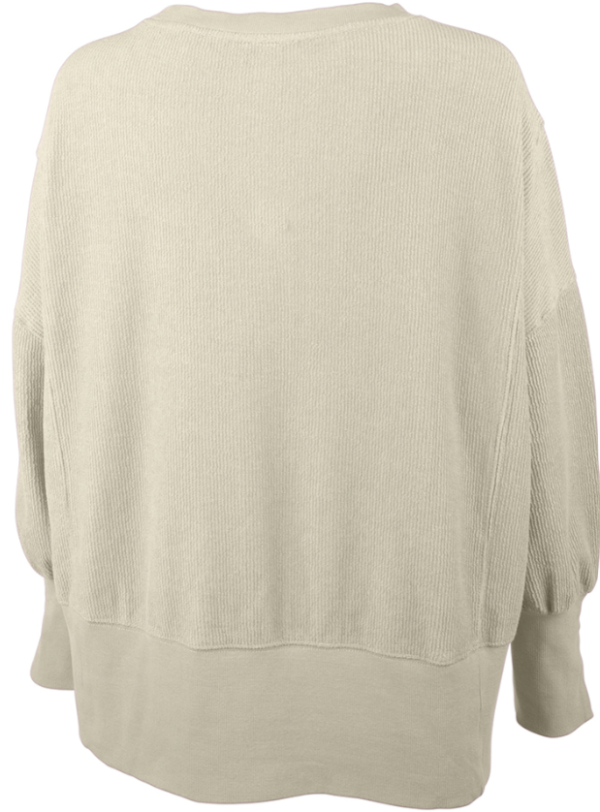 Women's Camden Spliced Crew Neck Sweatshirt CR 5523 - Image 3