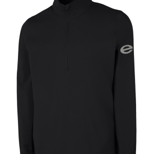 Men's Stretch Quarter Zip Pullover (Black) CR 9612