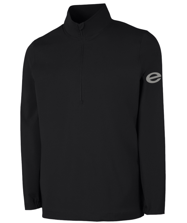 Men's Stretch Quarter Zip Pullover (Black) CR 9612