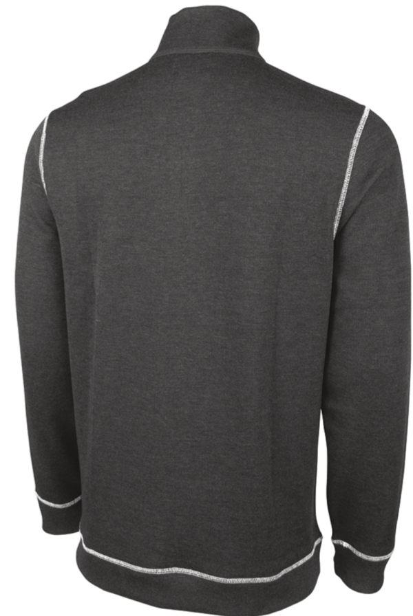 Men's Ribbed Pullover (Black or Gray) CR 9910 - Image 3
